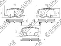 Тормозные колодки TG-25003/PN25003 TiGUAR