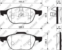 Тормозные колодки TG-717C/PN0365 (КЕРАМИКА)* Ti·GUAR