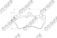 Тормозные колодки TG-1547C/PN0345 (КЕРАМИКА)* Ti·GUAR